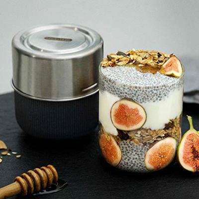 Zwarte+Blum Glazen Lunchpot Groot - Ø120mm - Leisteen Zwarte+Blum Glazen Lunchpot Groot - Ø120mm - Leisteen