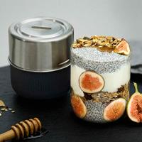 Zwarte+Blum Glazen Lunchpot Groot - Ø120mm - Leisteen - thumbnail