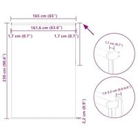 Rolgordijn verduisterend 165x230 cm stofbreedte 161,6 cm beige - thumbnail