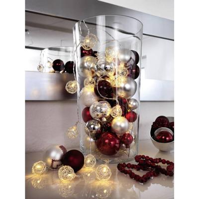 LED decoratieve lichtsnoer met 16 aluminium draadbollen, 3176-103