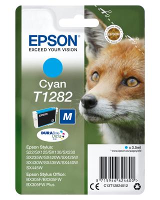Originele inktcartridge Epson STYLUS S22/SX 235W /420W/425W/ OFFICE BX305F Cyaan (10 Stuks)