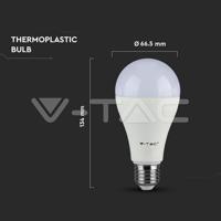 V-TAC E27 LED Lamp 15 Watt A65 Samsung 6400K Vervangt 85 Watt - thumbnail