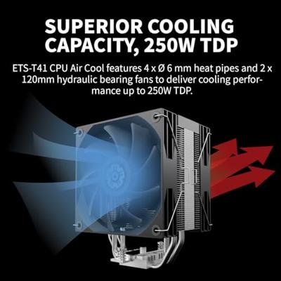 Enermax ETS-T41 koelsysteem voor computers Processor Luchtkoeler Enermax ETS-T41 koelsysteem voor computers Processor Luchtkoeler
