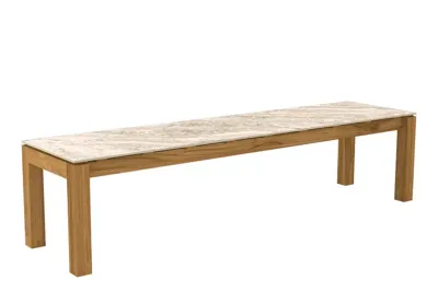 Passion Grills | Buitenkeuken Onderdeel | Flying Tuinbank | 180 x 45 cm | Alabastro Cream