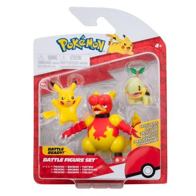 Pokemon Battle Figure Pack - Pikachu, Magmar & Turtwig