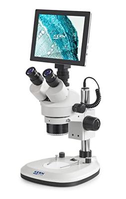 Kern OZL 466T241 OZL 466T241 Stereomicroscoop Trinoculair 45 x Opvallend licht, Doorvallend licht