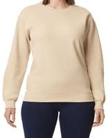 Gildan GSF000 Softstyle® Midweight Fleece Adult Crewneck Sweatshirt - Sand - L - thumbnail