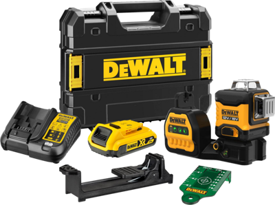 DeWalt dce089d1g18 | accu kruislijnlaser | groen | 12/18v | xr | 2.0 ah | li-ion - dce089d1g18-qw DeWalt dce089d1g18 | accu kruislijnlaser | groen | 12/18v | xr | 2.0 ah | li-ion - dce089d1g18-qw