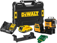 DeWalt dce089d1g18 | accu kruislijnlaser | groen | 12/18v | xr | 2.0 ah | li-ion - dce089d1g18-qw - thumbnail