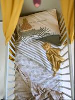 Baby-dekbedovertrek TREK Oeko-Tex¨ wit, bedrukt - thumbnail