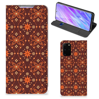 Samsung Galaxy S20 Plus | Hoesje met Magneet | Batik Brown