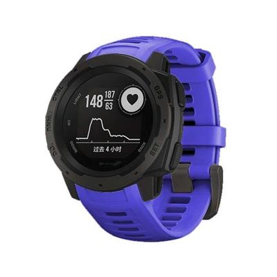 Silicone polsbandje voor vervanging voor het Instinct van de Garmin 22mm (saffier blauw)