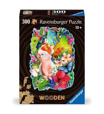 Ravensburger houten puzzel beautiful birds 300 stukjes