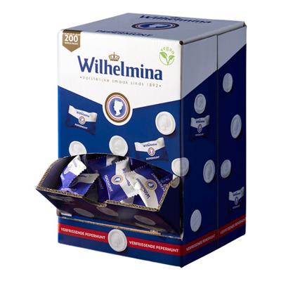 Fortuin Wilhelmina pepermunt, singe dispenser van 200 stuks