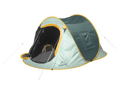 2-persoons pop-up tent (Groen/geel)