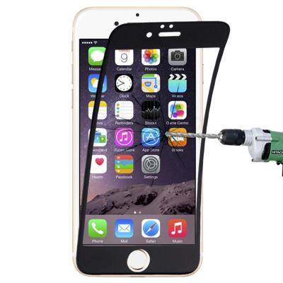 0.1mm 9H volledige scherm flexibele vezel getemperd glas Film voor iPhone 6 Plus & 6s Plus(Black)