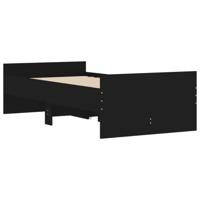 Bedframe met lades zwart 90x200 cm - thumbnail