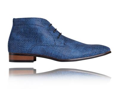 Woven Aqua High Lureaux - Handgemaakte Nette Schoenen Voor Heren