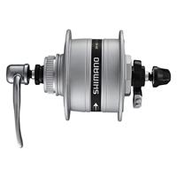 Shimano dynamonaaf hd-3d37 3 watt 36 gaats center-lock snelspanner zilver - thumbnail