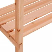 Plantentafel met schappen 78x38x82,5 cm vurenhout bruin - thumbnail