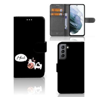 Samsung Galaxy S21 FE Leuk Hoesje Cow Samsung Galaxy S21 FE Leuk Hoesje Cow