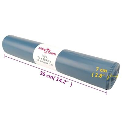 VidaXL Vuilniszakken 100 st 120 l blauw VidaXL Vuilniszakken 100 st 120 l blauw