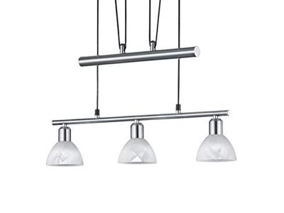 Trio Design hanglampLevisto 3-lichts nikkel - 371010307