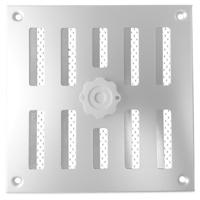 Aluminium Afsluitbaar Schuifrooster Opbouw 155 X 155mm - Alu (3-1616aa) - thumbnail