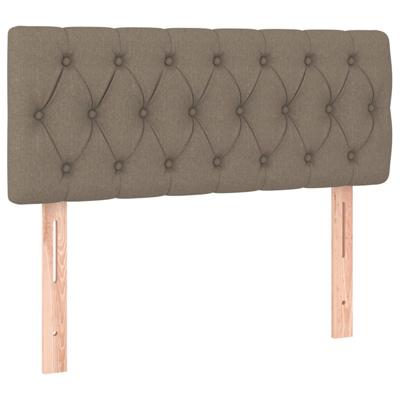 Boxspring met matras stof taupe 120x200 cm