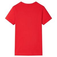 Kindershirt 104 rood - thumbnail