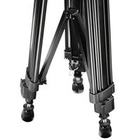 Walimex VT-2210 Tripod 1/4 inch Werkhoogte: 78 - 188 cm Zwart Incl. tas - thumbnail