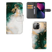 Bookcase voor iPhone 13 Mini Marmer Groen - thumbnail