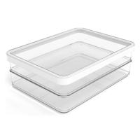 Rotho LOFT Vleeswarendoos 20x15x7 cm 2x0.85L Wit/Transparant - thumbnail