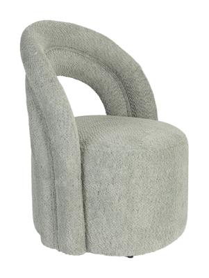 Dutchbone Draaifauteuil 'Seina' Bouclé, kleur Groen