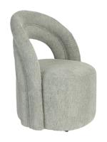 Dutchbone Draaifauteuil 'Seina' Bouclé, kleur Groen - thumbnail