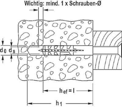 Fischer 50126 S 8 DP Spreidplug 40 mm 8 mm 200 stuk(s)
