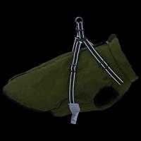 VidaXL Hondenjas met harnas waterdicht reflecterend legergroen l48 - thumbnail