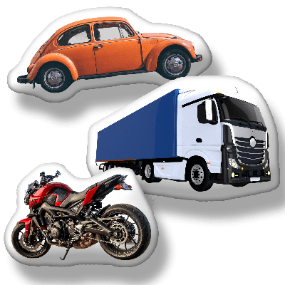 Gepersonaliseerd kussen met jouw auto of motor - Pillow Buddies