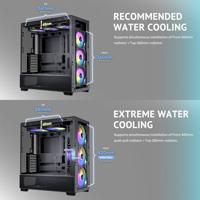 Antec FLUX Midi-tower PC-behuizing Zwart, Hout - thumbnail