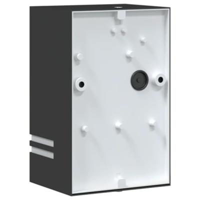 VidaXL Buitenwandlampen 2 st roestvrij staal zwart