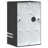 VidaXL Buitenwandlampen 2 st roestvrij staal zwart - thumbnail