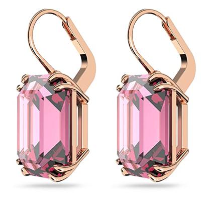 Swarovski 5619502 Oorhangers Millenia Octagon rosekleurig-roze 10 x 22 mm - thumbnail