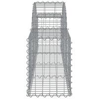 Schanskorven 5 st gewelfd 200x30x40/60 cm gegalvaniseerd ijzer - thumbnail