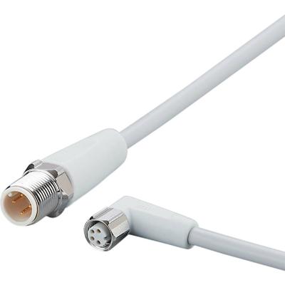 ifm Electronic EVF257 Verbindingskabel Aantal polen (sensoren): 4, 4 Stekker, recht, Bus, haaks 5.0 m 1 stuk(s)