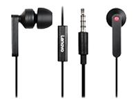 In-ear hoofdtelefoons met micro - inwendig - met bekabeling - 3,5 mm-stekker - voor IdeaPad 3 14; ThinkCentre M90; ThinkEdge SE30; ThinkPad L13 Gen 2; L13 Yoga Gen 2; V50s-07 - thumbnail