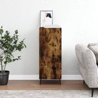 Dressoir 34,5x34x90 cm bewerkt hout gerookt eiken - thumbnail
