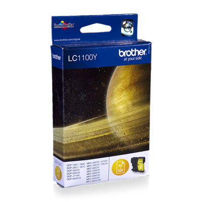 Brother inktcartridge, 325 pagina's, OEM LC-1100Y, geel Brother inktcartridge, 325 pagina's, OEM LC-1100Y, geel