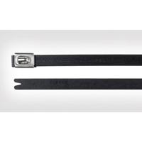 HellermannTyton 111-00289 MBT8SFC-SS316/SP-BK Kabelbinder 201 mm 4.60 mm Zwart Met kogelsluiting, UV-gestabiliseerd 1 stuk(s) - thumbnail