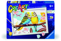 Ravensburger CreArt Schilderen op nummer mooie grasparkieten - thumbnail