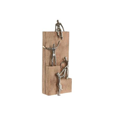 Decoratieve figuren Home ESPRIT Bruin Zilverkleurig Natuurlijk 15 x 10 x 39 cm Decoratieve figuren Home ESPRIT Bruin Zilverkleurig Natuurlijk 15 x 10 x 39 cm